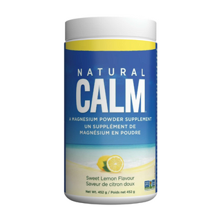 Natural Calm Magnesium Citrate Powder – sweet lemon flavor (452g)