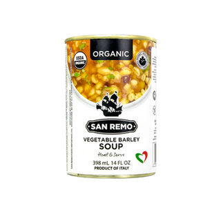 SAN REMO ORGANIC VEGETABLE BARLEY SOUP