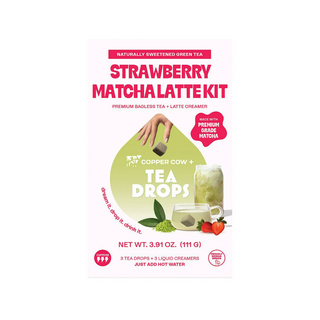 TEA DROPS Strawberry Matcha Latte Kit