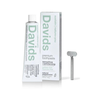 Davids sensitive+whitening nano-hydroxyapatite premium toothpaste / peppermint 5.25 oz / 149 g